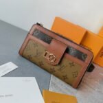 Louis Vuitton Dauphine Long Wallet Brown 19Cm - Image 2