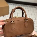 Miumiu Arcadie Padded Suede Top Handle Bag Cocoa Brown 23Cm 5Bb142 2Cs4 F0324 V Oon - Image 4