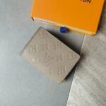 Louis Vuitton Cléa Wallet Monogram Empreinte Leather Tourterelle 11Cm M80152 - Image 4