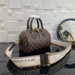 [Super Vip 1:1] Louis Vuitton Speedy Bandoulière 20 Bag Damier Ebene Coated Canvas Brown 20Cm N40489 - Image 3