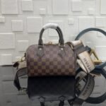 [Super Vip 1:1] Louis Vuitton Speedy Bandoulière 20 Bag Damier Ebene Coated Canvas Brown 20Cm N40489 - Image 4