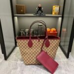 Iconic Set: Gucci Totissima Large Reversible Tote And Women Round Interlocking G Sandal - Image 7