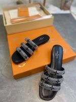 Louis Vuitton Appeal Flat Mules Slides Black 1A95T8 - Image 5