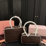 Miumiu Beau Bag Briarwood And White 34Cm 5Bb117 2Ibp F03Xh V Mln - Image 2