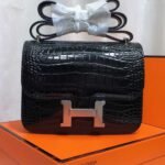[Super Vip 1:1] Hermes Constance Shiny Black 19cm - Image 2