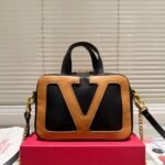 Valentino Garavani Viva Superstar Nappa Handbag Black And Spice 6W0B0R73Ptj Rfa - Image 2
