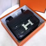 [Super Vip 1:1] Hermes Constance Shiny Black 19cm - Image 3