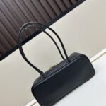 Miumiu Beau Bag Sand Black 28Cm 5Bb173 2Crw F0002 V Otm - Image 4