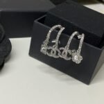 Chanel Pendant Earrings Crystal Silver Abf199 B19948 Nafvp - Image 3