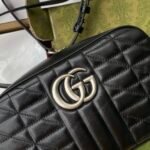 Gucci Gg Marmont Small Shoulder Bag Black 24Cm 447632 Um8Bn 1000 - Image 5