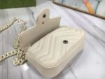Gucci Women’S Natural Gg Marmont Leather Bag White 16.5Cm 699757 Um8Kv 9022 - Image 5
