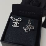 Chanel Earings Pearly White And Crystal Silver Abf732 B20573 U0937 - Image 3