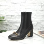 Gucci Women Horsebit Ankle Bootie ‎Black 794334 Aadp3 1000 - Image 4