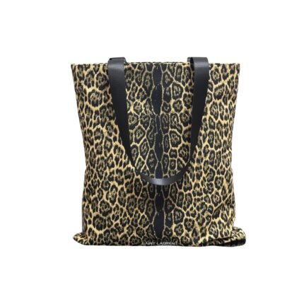 Saint Laurent Leopard Print Tote Bag 46Cm