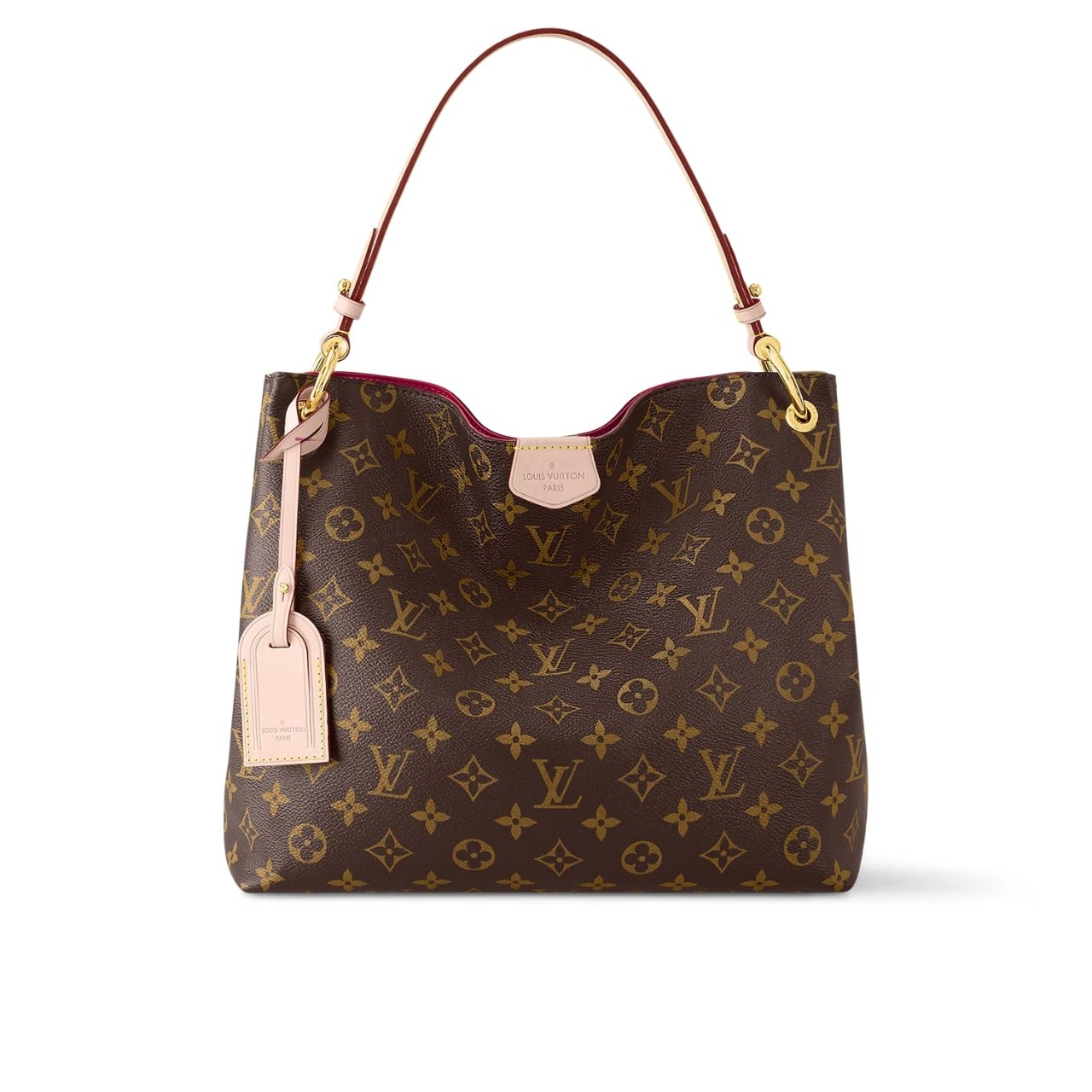 48-2 Louis Vuitton Graceful Pm Monogram Canvas Red 35Cm - Image 1