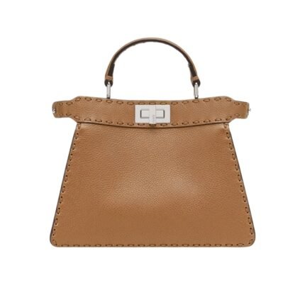 Fendi Peekaboo Iseeu Petite Selleria Bag Brown 27Cm 8Bn335Arbbf0Emr