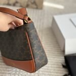 Celine Shoulder Bag In Triomphe Canvas Tan 25Cm 119412Bzj 04Lu - Image 4