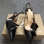 Christian Louboutin Clare Nodo 80 Slingback Black - Image 3