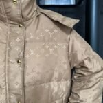 Louis Vuitton Monogram Puffer Jacket Beige 1Aiozf - Image 5