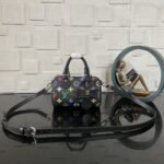 [Super Vip 1:1] Louis Vuitton X Murakami Nano Speedy Bag Black 16Cm M13406 - Image 2