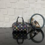 [Super Vip 1:1] Louis Vuitton X Murakami Nano Speedy Bag Black 16Cm M13406 - Image 4