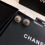 Chanel Cc Button Strass Earrings - Image 8