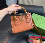 Gucci Diana Mini Tote Brown Bag 20Cm - Image 3