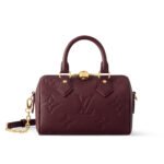 Louis Vuitton Speedy Bandouliere 20 Monogram Empreinte Grenat Red 20Cm M25929