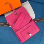 Hermes Dogon Duo Long Wallet Dark Pink 20Cm - Image 5