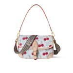 Louis Vuitton X Takashi Murakami Diane Bag Monogram Cherry White 25Cm