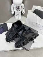 Prada Cloudbust Thunder Technical Fabric Sneakers Black - Image 4