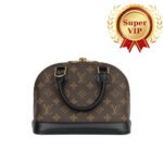[Super Vip 1:1] Louis Vuitton Alma Bb Monogram Canvas Black 23Cm