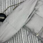 Miumiu Logo Jacquard Puffer Jacket Gray Ml1083 Ooo F0024 - Image 7