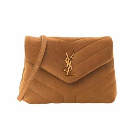 Saint Laurent Loulou Small Shoulder Bag In Suede 22Cm