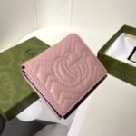 Gucci Gg Marmont Card Case Wallet Pink 11Cm 466492 Dtd1T 6433 - Image 3
