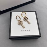 Gucci Gg Key Earrings With Crystals 645624 J1D50 8062 - Image 3