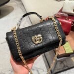 Gucci Gg Milano Mini Top Handle Bag Black Gg Puffy Leather 21Cm 806017 Aad5U 1000 - Image 2