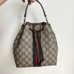 Gucci Ophidia Small Bucket Bag Beige And Dark Brown 22Cm 841313 Fae0K 9853 - Image 5