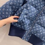 Louis Vuitton Monogram Blue Denim Bomber Jacket - Image 5