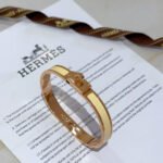 Hermes Mini Clic Kelly Bracelet Yellow And Rose Gold H200004Fo68Gm - Image 7