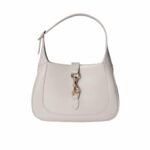 Gucci Jackie 1961 Medium Tote Bag Light Grey Leather 27Cm 782849 Aaddx 1741
