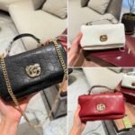 Gucci Gg Milano Mini Top Handle Bag Black Gg Puffy Leather 21Cm 806017 Aad5U 1000 - Image 3