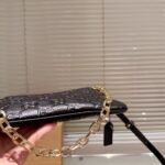 Gucci Gg Emblem Super Mini Bag Black Gg Grainy Leather 23Cm 815278 Aaeem 1000 - Image 4