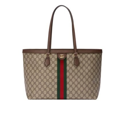 Gucci Ophidia Large Tote Bag Beige And Dark Brown Gg Supreme 38Cm 631685 96Iwb 8745
