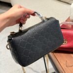 Gucci Gg Milano Mini Top Handle Bag Black Gg Puffy Leather 21Cm 806017 Aad5U 1000 - Image 5