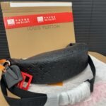 Louis Vuitton Hamac PM Bag Black Monogram Shadow 28Cm M12510 - Image 5