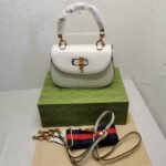 Gucci Bamboo 1947 Small Bag 21Cm White 675797 10Odt 8454 - Image 2