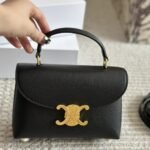 Celine Medium Nino Bag In Supple Calfskin Black 20Cm 117523Fxk 38No - Image 2