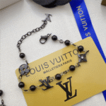 Louis Vuitton Lv Pearls Bracelet Black M1391A - Image 2