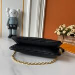 Louis Vuitton Pochette Liv Black 24Cm M83301 - Image 8